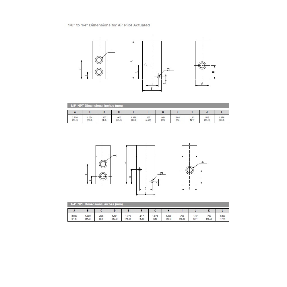 G227A1NP1014A00 NUMATICS/AVENTICS AIR PILOTED POPPET VALVE 227 SERIES 3/2 NC 1/8" G , EXT PILOT