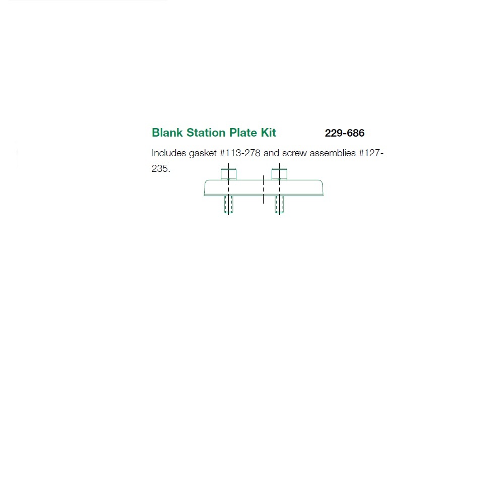 229-686 NUMATICS/AVENTICS BLANK PLATE MK8 SERIES