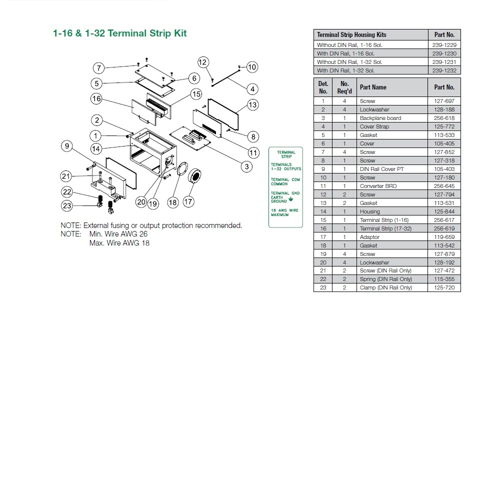 256-617 NUMATICS/AVENTICS MANIFOLD PART 2012 SERIES TERMINAL STRIP BOARD