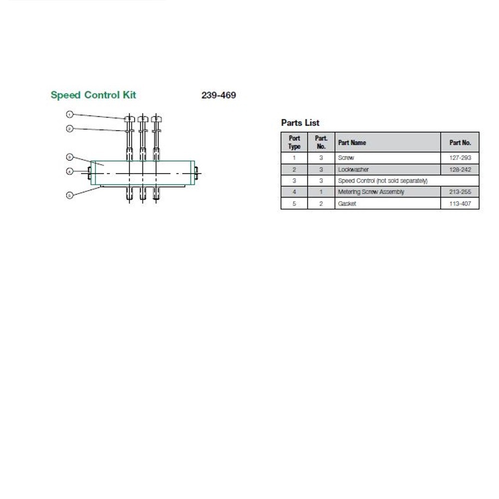239-469 NUMATICS/AVENTICS SANDWICH SPEED CONTROL MK3 SERIES NO PLUG