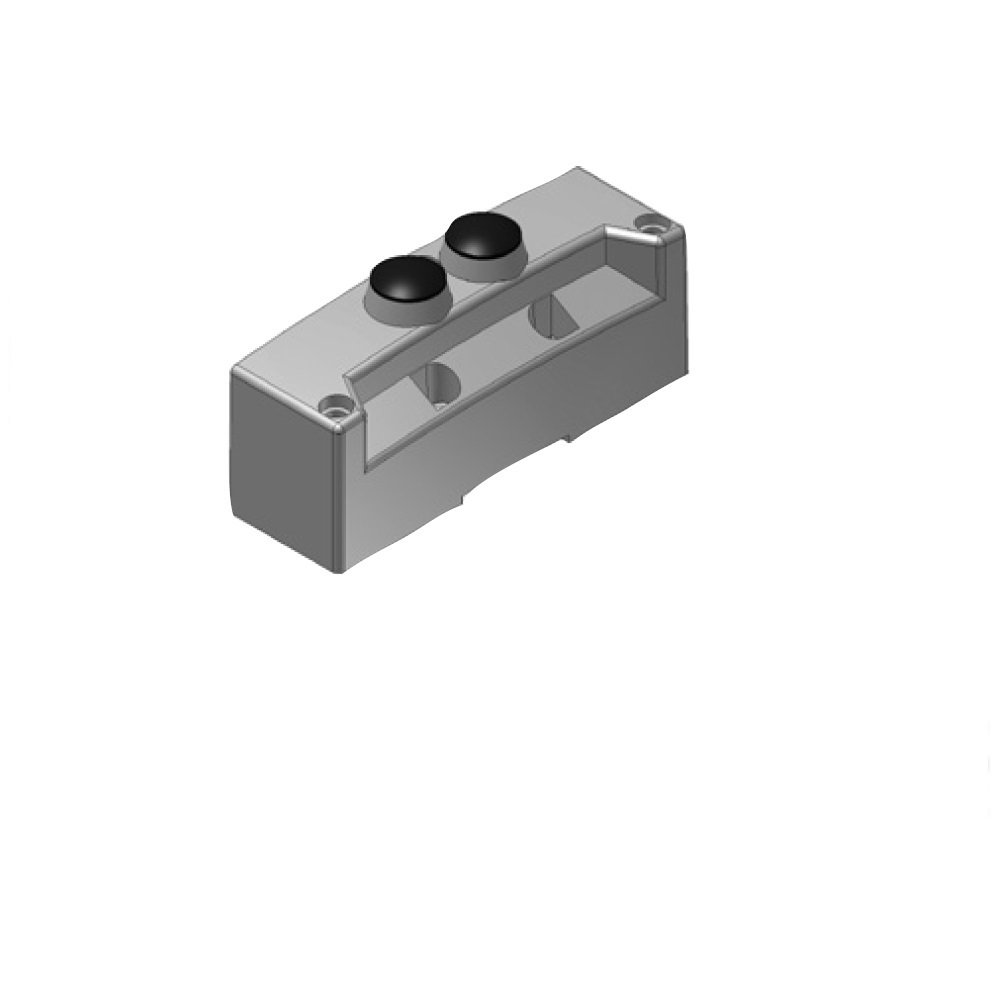 240-289 NUMATICS/AVENTICS MANIFOLD PART G3 RIGHT HAND MOUNTING COVER W/DIN RAIL