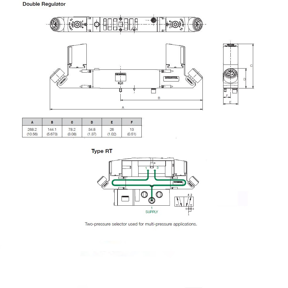 R503ART31J16N10 NUMATICS/AVENTICS SANDWICH REGULATOR 503 SERIES 2 PR SEL 3-30PSI, (A)JMP PL (PTY)