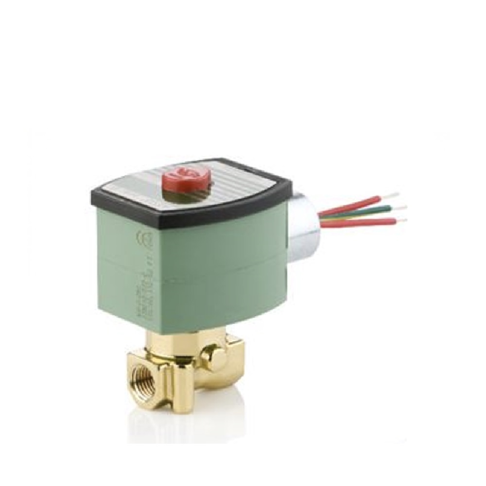 8262H386 24/DC ASCO BRASS SOLENOID VALVE 8262 SERIES 2/2 NC SPR RTN 24VDC 1/4" NPT