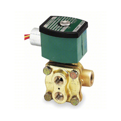 EF8342G003 120/60 ASCO BRASS PROCESS SOLENOID VALVE 8342 SERIES 4/2 INLINE, 120VAC, 0.7CV, 3/8" NPT, EXPLOSION PROOF