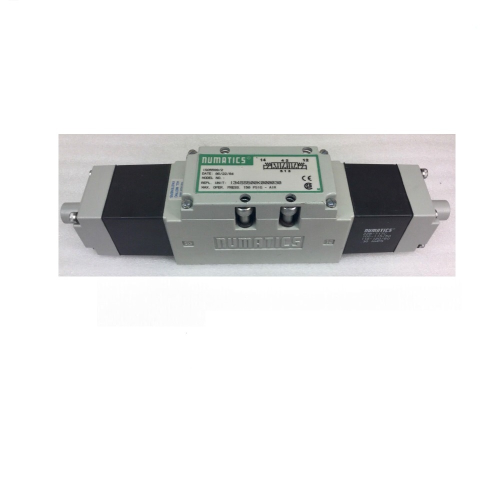 I34SS600K000030 NUMATICS/AVENTICS SOLENOID VALVE ISO3 SERIES 4/3 CLOSED CTR 120VAC
