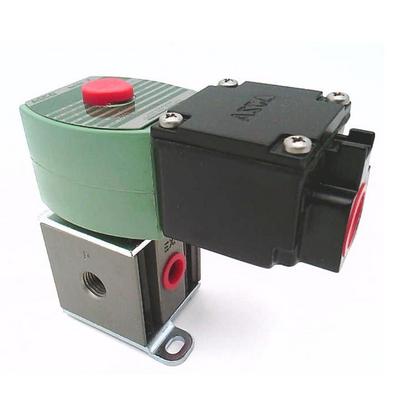 JSP8340G001 110/50 ASCO AIR ONLY PROCESS VALVES 8340 SERIES 4/2 INLINE, 110VAC, 0.1 CV, 1/4" NPT, JUNCTION BOX