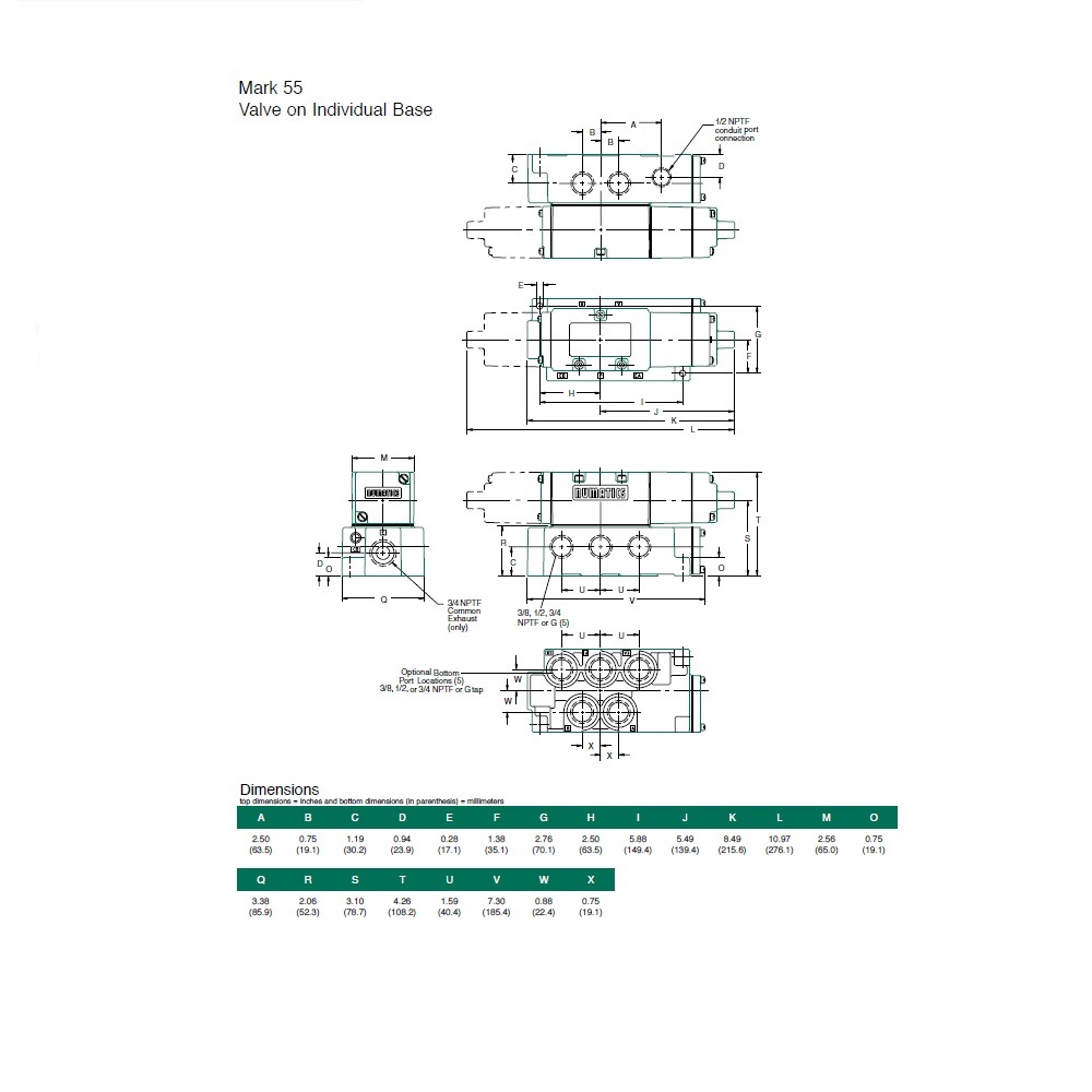554BB43AMT56Y61 NUMATICS/AVENTICS SOL-PILOT VALVE/BASE MK55 SERIES 4/2 DETENT 24VDC 1/2" NPT, 4 PIN M12 CONN