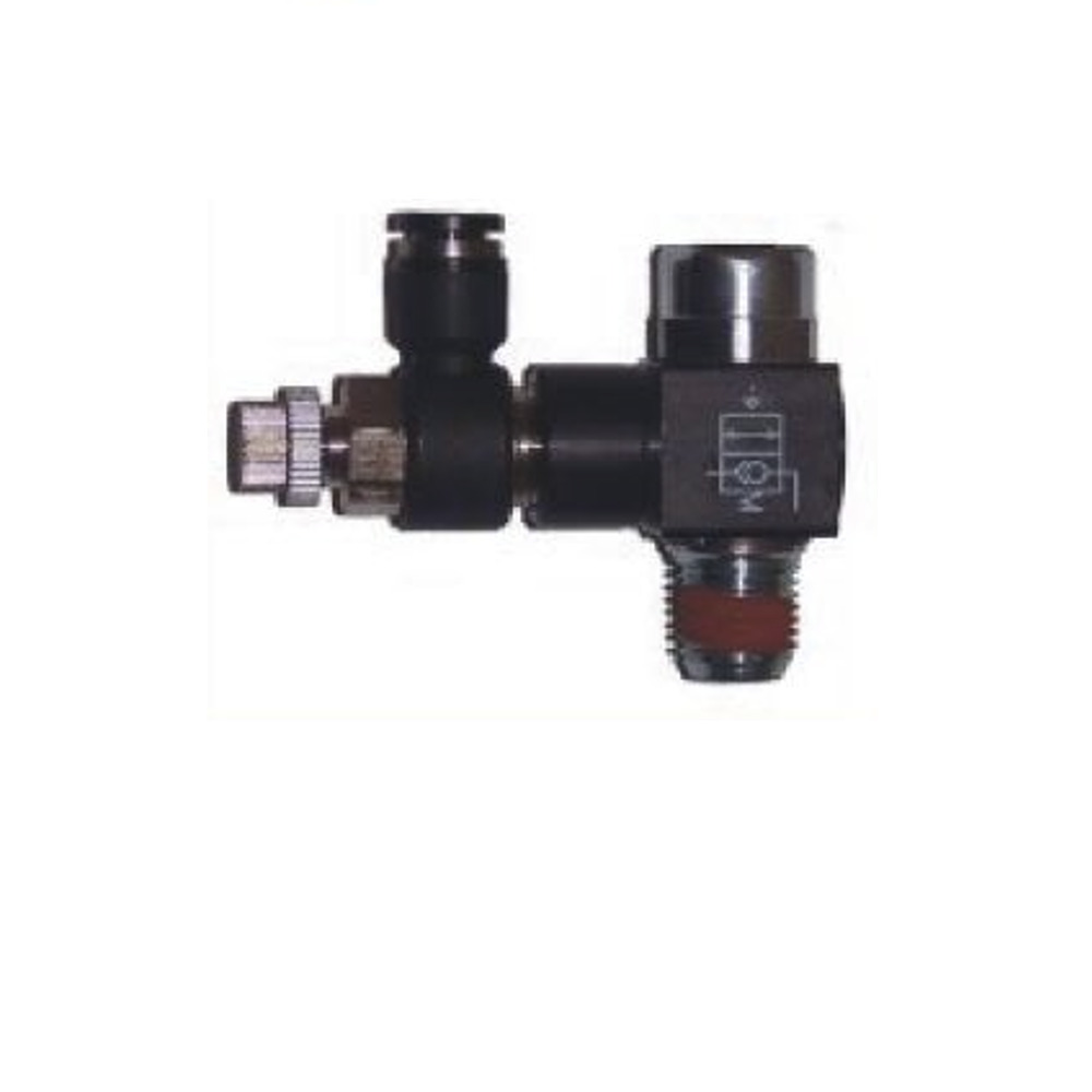 POCFC18-14 FLOTRONICS PO CHECK VALVE/FLOW CONTROL 1/4" TUBE X 1/8" NPT MALE