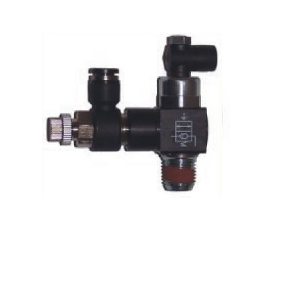 POC14-14-M FLOTRONICS PO CHECK VALVE 1/4" TUBE X 1/4" NPT MALE, 10/32" UNF MANUAL O'RIDE