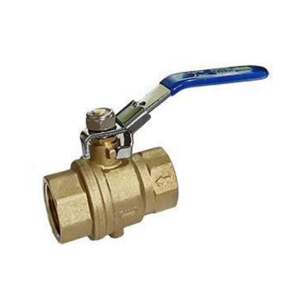 ADV-100 MIDWEST BRASS BALL VALVE 1" NPT FEMALE, VENTED, LEVER HANDLE, 300PSI, AUTO DRN