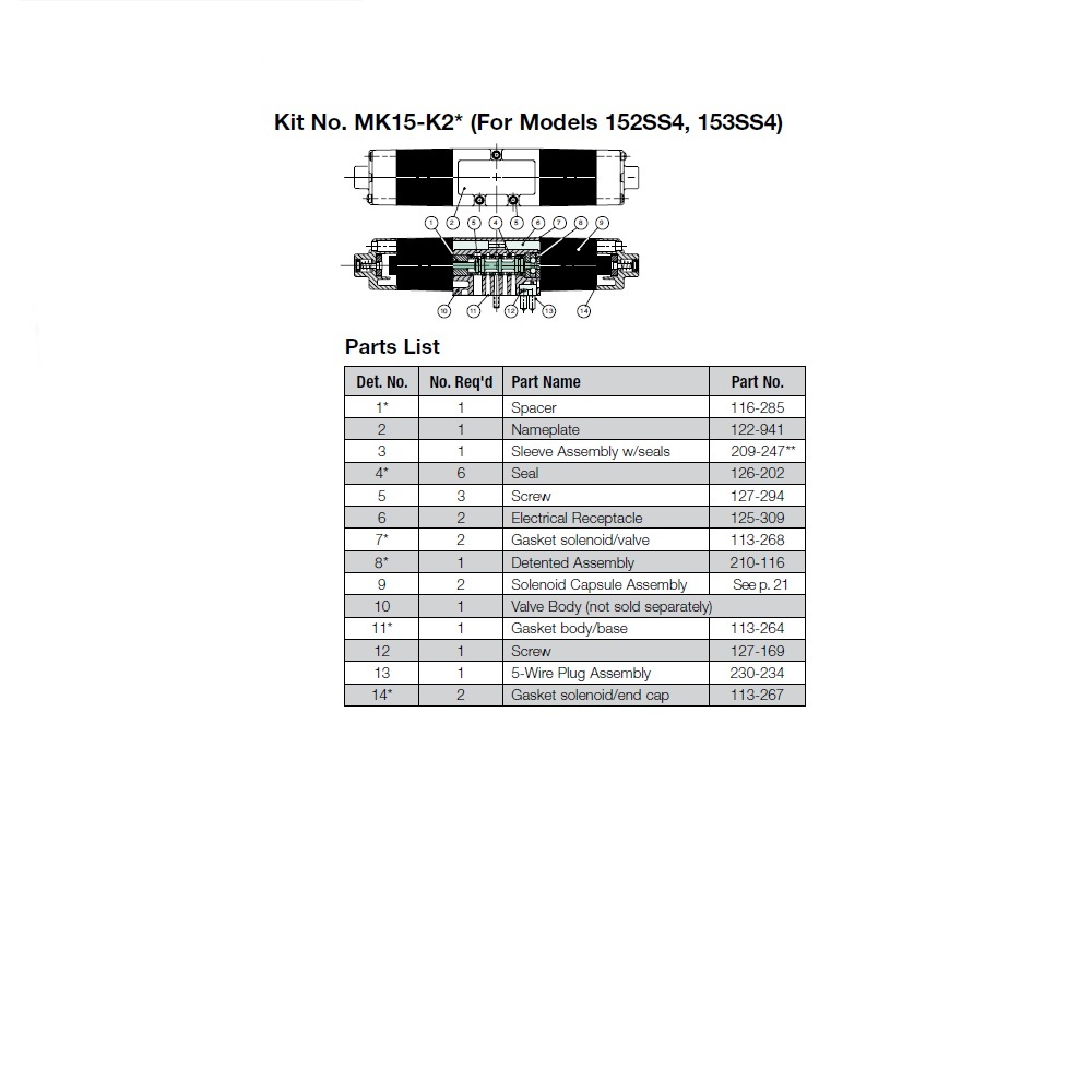 230-234 NUMATICS/AVENTICS VALVE PART MK15 SERIES ELECTRICAL RECEPTACLE