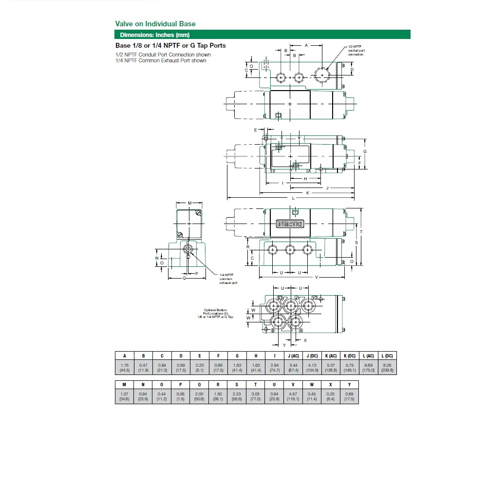 082SS63AM047J61 NUMATICS/AVENTICS SOLENOID VALVE/BASE MK8 SERIES 4/3 CLOSED CTR 24VDC 1/4" NPT, 5 PIN MINI CONN