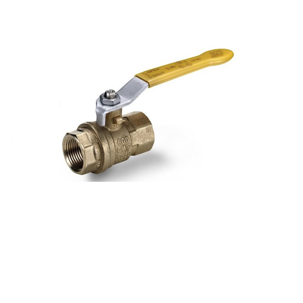S95C41 RUB BRASS BALL VALVE 3/8" NPT FEMALE, LOCK LEVER HANDLE, 450PSI