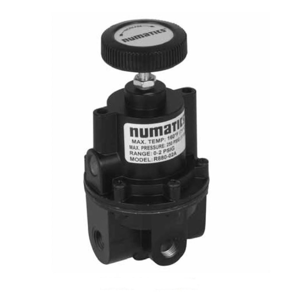 NUMATICS/AVENTICS PRECISION REGULATOR 88 SERIES 1/4" NPT 0-2PSI, GAUGE