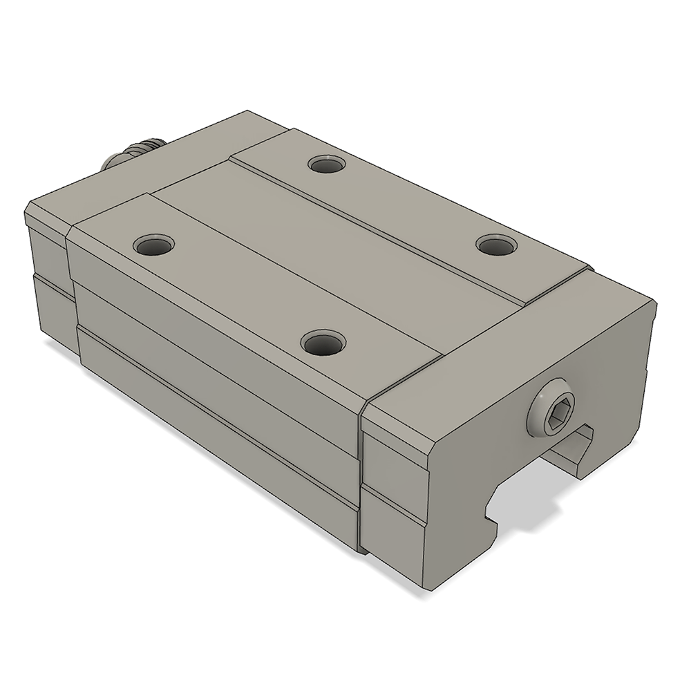AIRTAC LOW PROFILE RAIL BEARING LSD 30MM SERIES, HIGH ACCURACY WITH LIGHT PRELOAD (B), SQUARE MOUNT - NORMAL BODY