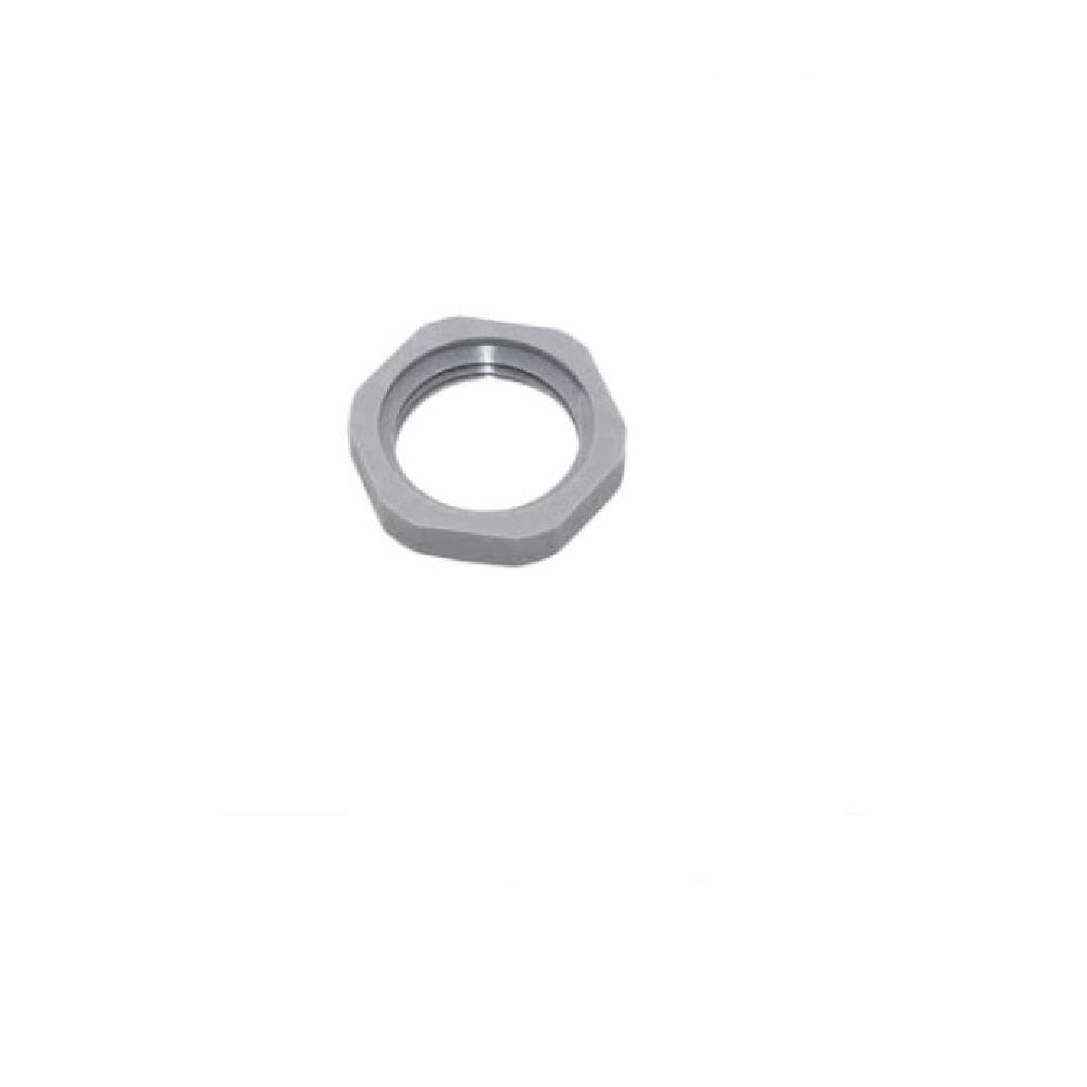 MENCOM PART 1/2" NPT PLASTIC LOCK NUT PLASTIC (GRAY)