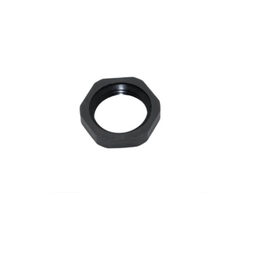 MENCOM PART 1/2" NPT PLASTIC LOCK NUT PLASTIC (BLACK)