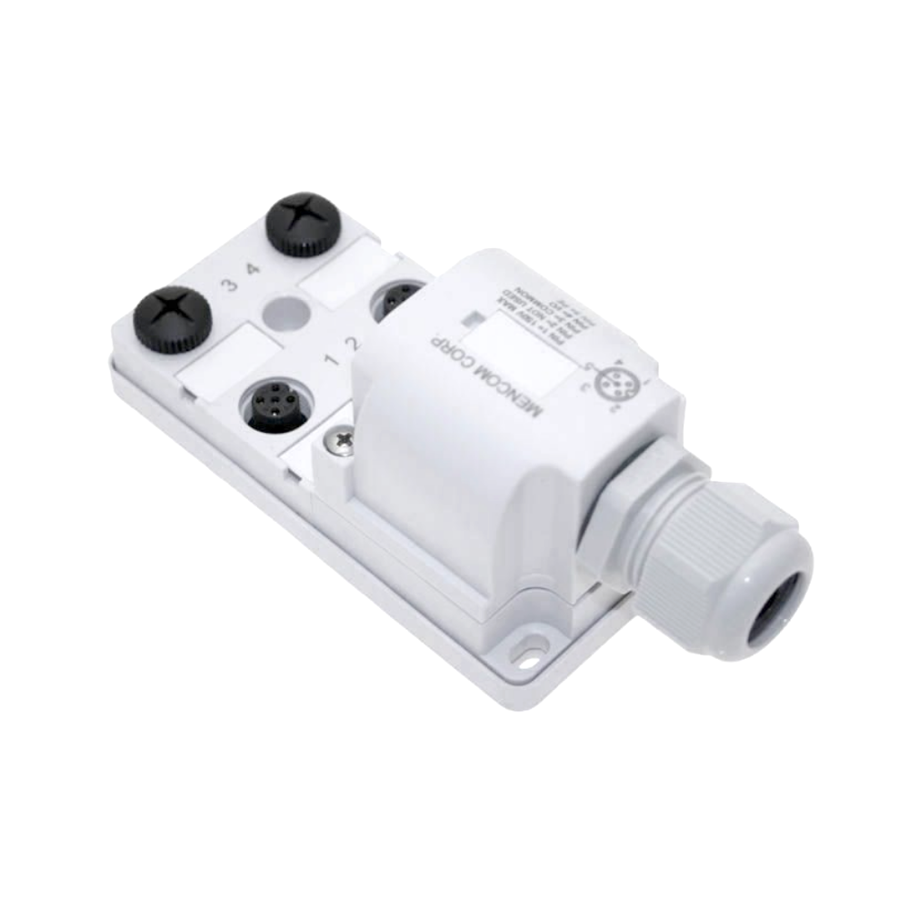 MENCOM JUNCTION BLOCK 4-3 PIN M12 / FW SIDE 48VAC/DC
