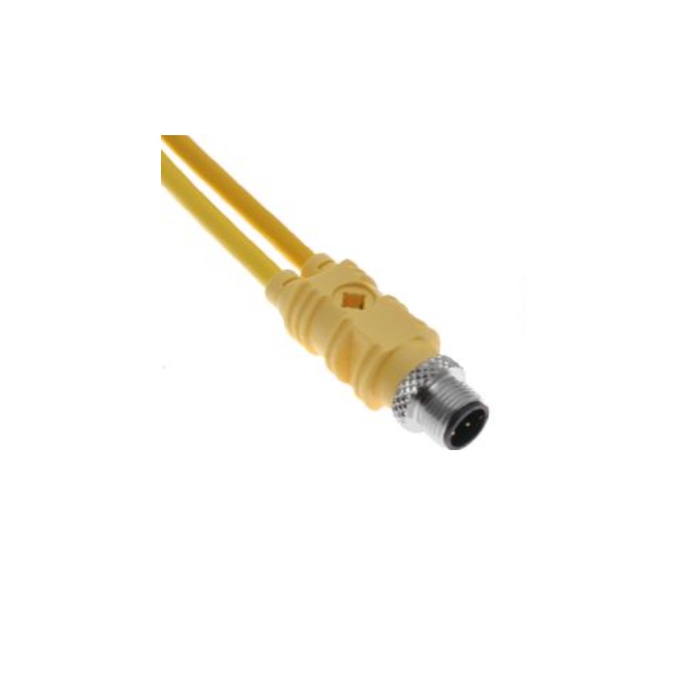 MENCOM SPLITTER 3 PIN "Y" M12 M/F/F 2M PVC YE 300VAC/DC