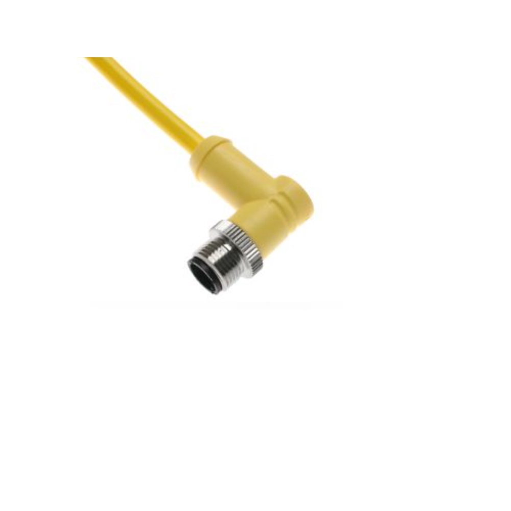 MENCOM CORDSET 3 PIN M12 MALE ELB 2M PVC YE 22AWG 300VAC/DC