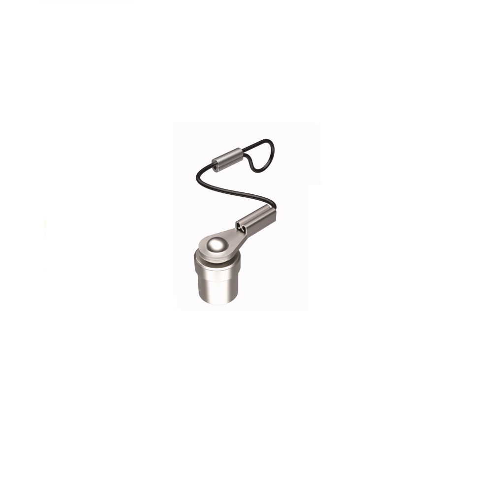 TURCK PART M8 FEMALE CLOSURE CAP BRASS W/6" LANYARD