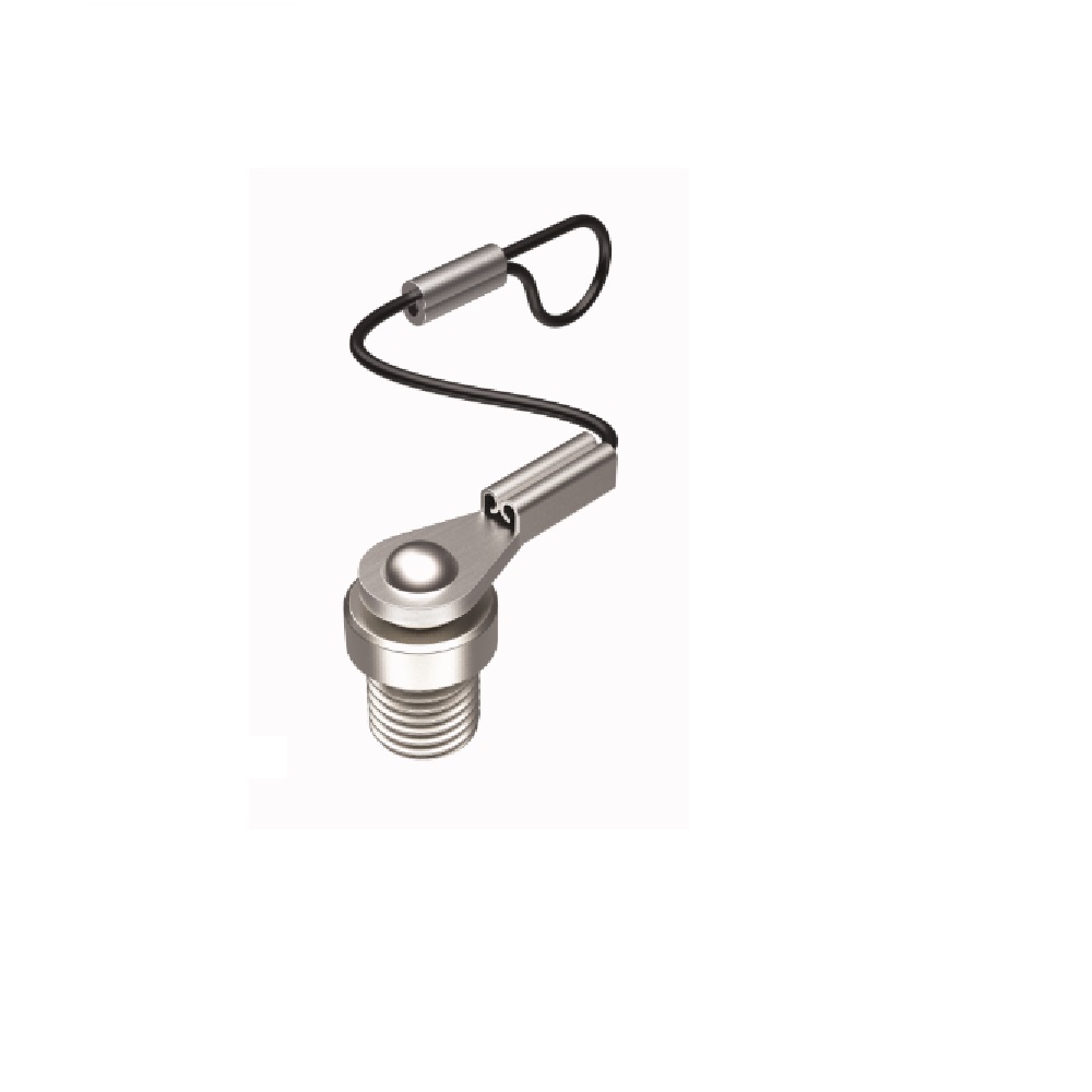 TURCK PART M8 MALE CLOSURE CAP BRASS W/6" LANYARD