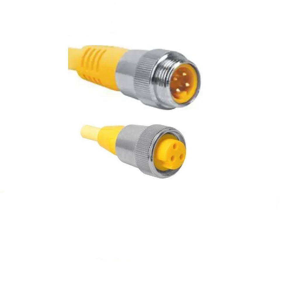 TURCK CORDSET 10 PIN 1 1/8" MINI M/F STR 10M TPE YE WELD 16AWG 600VAC/DC
