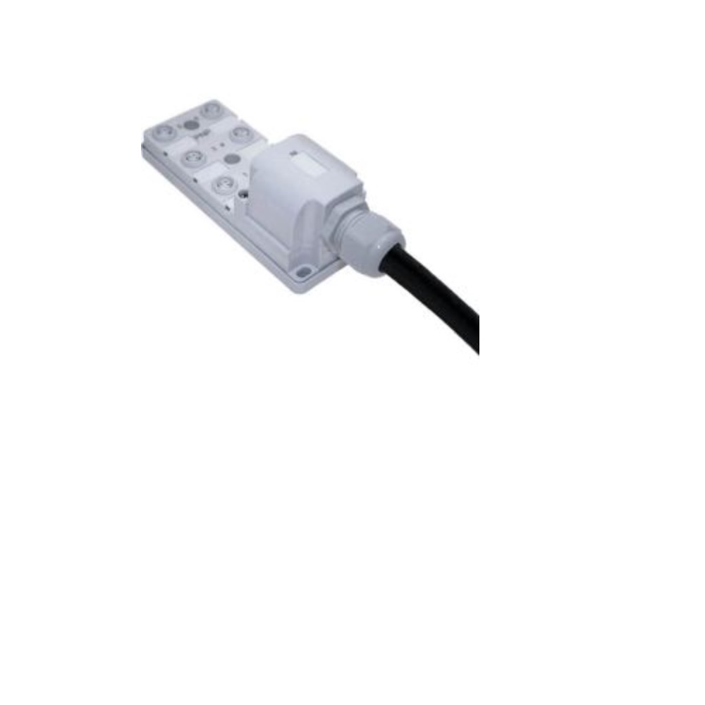 MENCOM JUNCTION BLOCK 6-3 PIN M8 / 10M SIDE PUR BK 60VAC/DC PNP LED