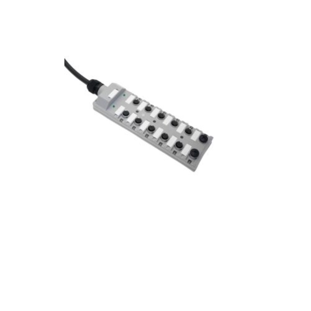 MENCOM JUNCTION BLOCK 12-5 PIN M12 / 5M SIDE PUR BK 48VAC/DC PNP LED