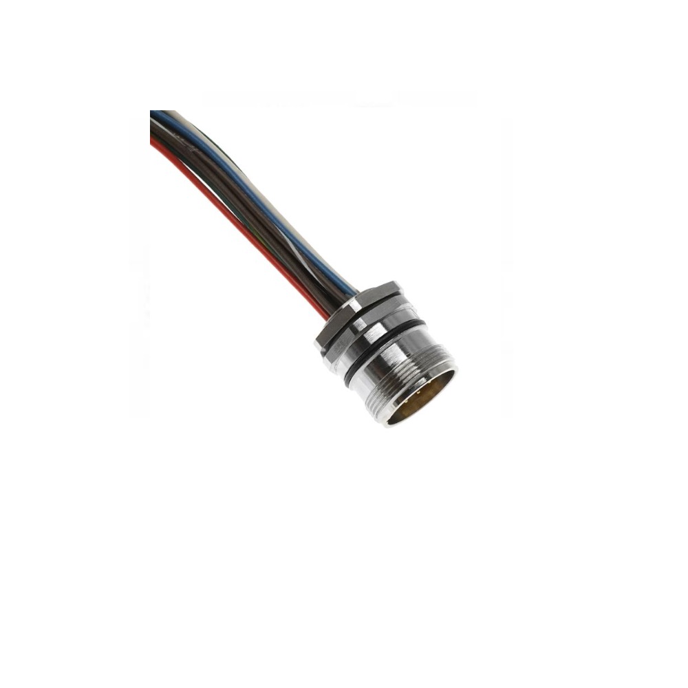 MENCOM CIRCULAR CONNECTOR 19 PIN M23 MALE STR FM 3M M20 THR PUR BK 18/22AWG 300VAC/DC
