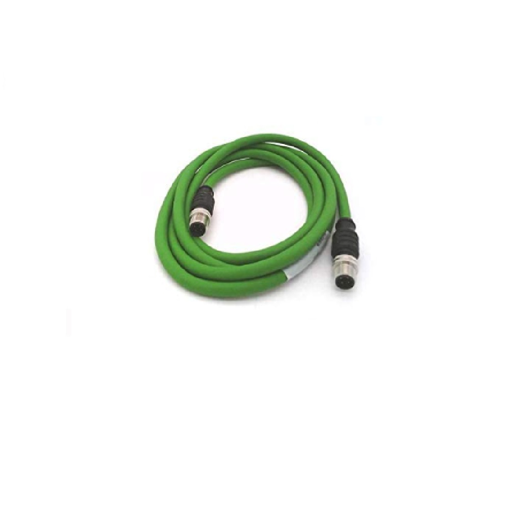 TURCK PROFINET CORDSET 4 PIN M12 M/M STR 1M TPE GREEN 24VDC