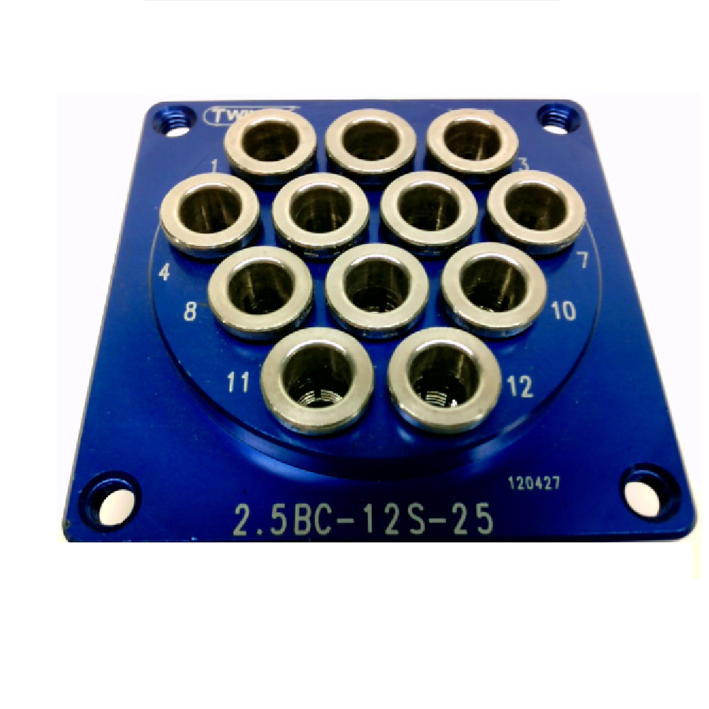 TWINTEC CONNECTOR 12 LINES 1/8" TUBE SOCKET