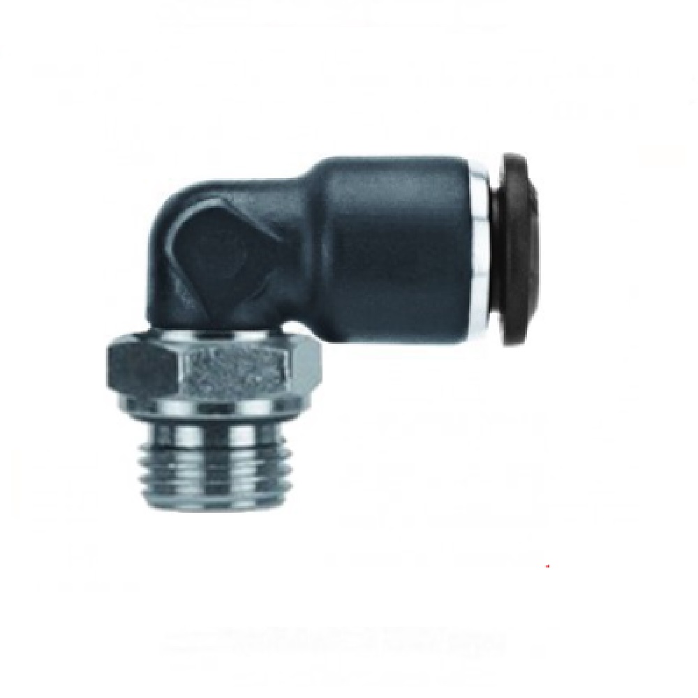 AIGNEP PLASTIC PUSH-IN FITTING 6MM TUBE X M5 ELBOW (SHORT)