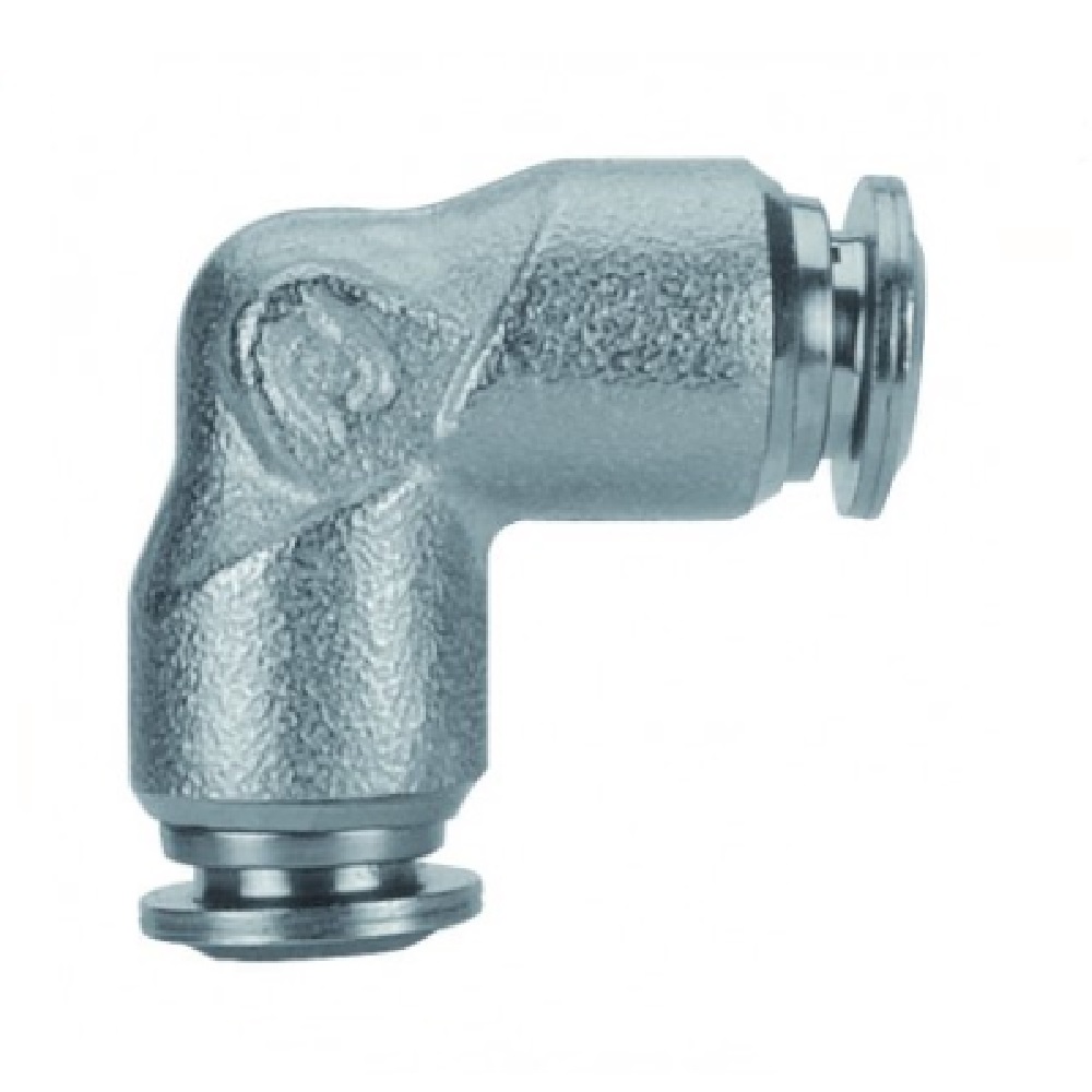 AIGNEP NP BRASS PUSH-IN FITTING 10MM TUBE UNION ELBOW