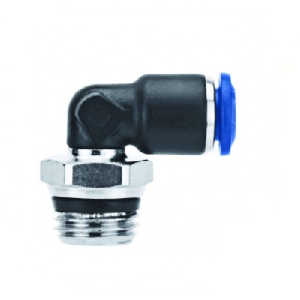 AIGNEP NP BRASS PUSH-IN FITTING 1/8" TUBE X 1/8" UNIV MALE ELBOW