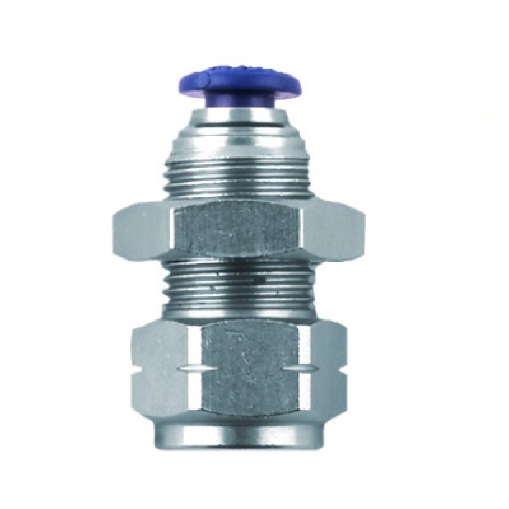AIGNEP NP BRASS PUSH-IN FITTING 1/4" TUBE X 1/8" UNIV FEMALE BULKHEAD