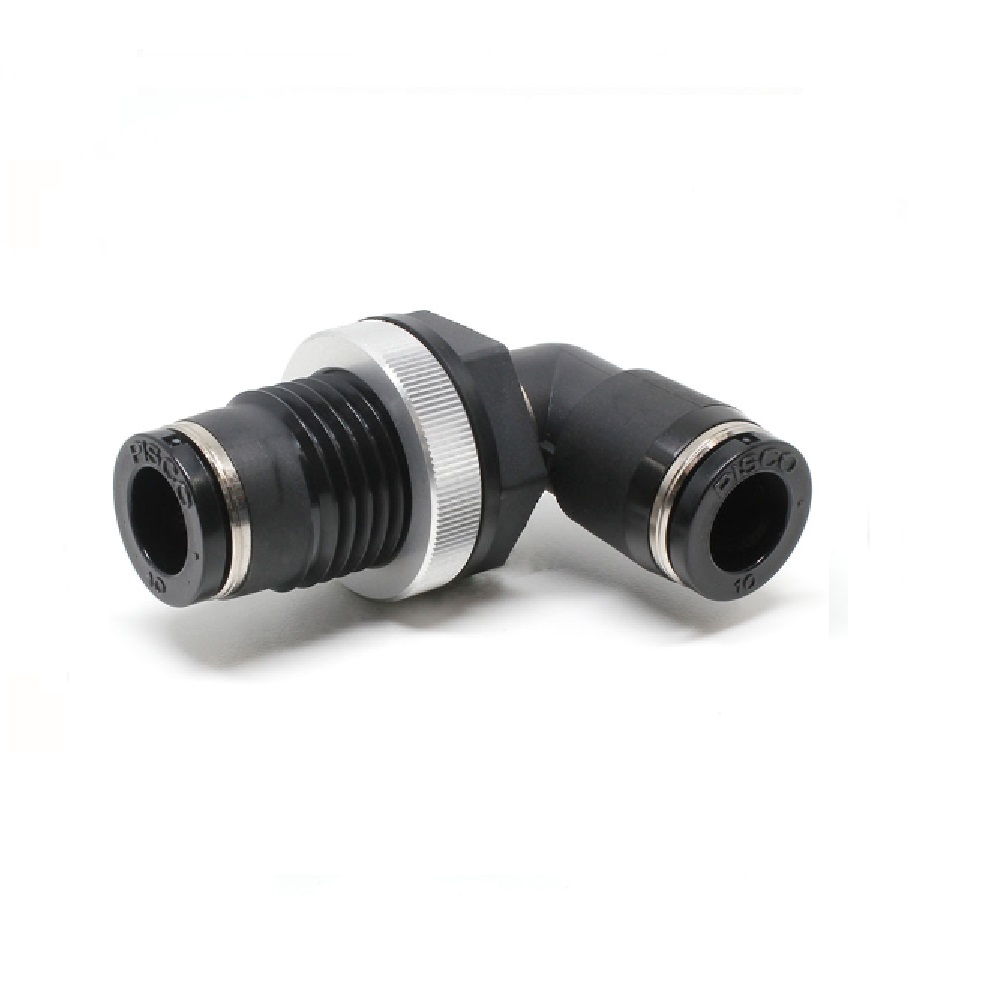 PISCO PLASTIC PUSH-IN FITTING 10MM TUBE UNION BULKHEAD (FIXED)
