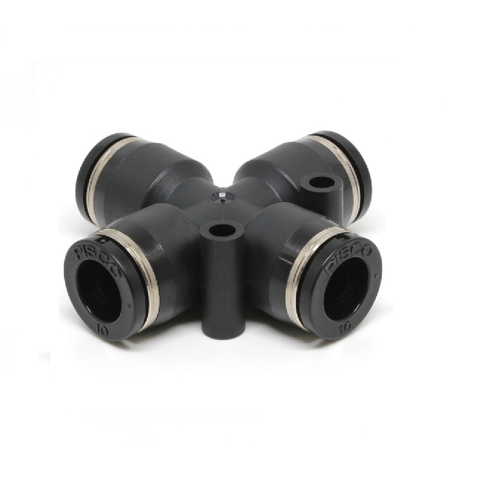 PISCO PLASTIC PUSH-IN FITTING 10MM TUBE UNION CROSS
