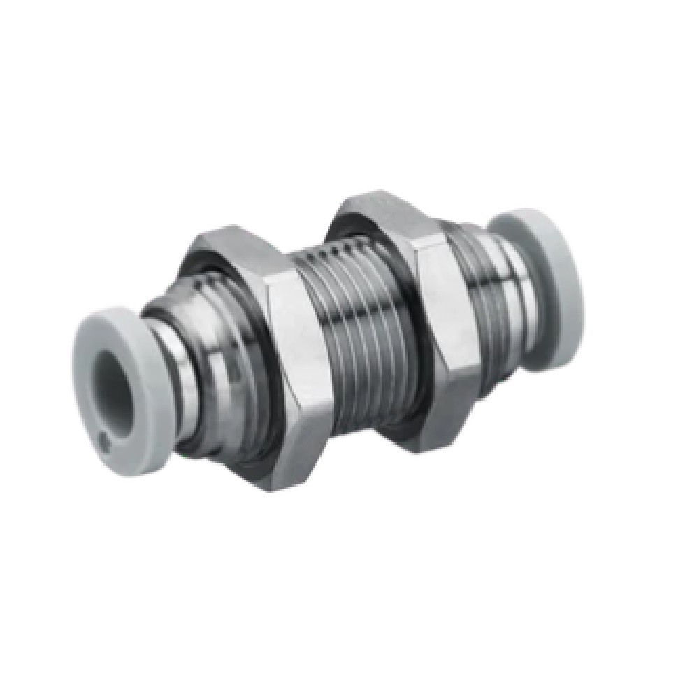 NUMATICS/AVENTICS PLASTIC PUSH-IN FITTING 1/2" TUBE UNION BULKHEAD (OVAL)