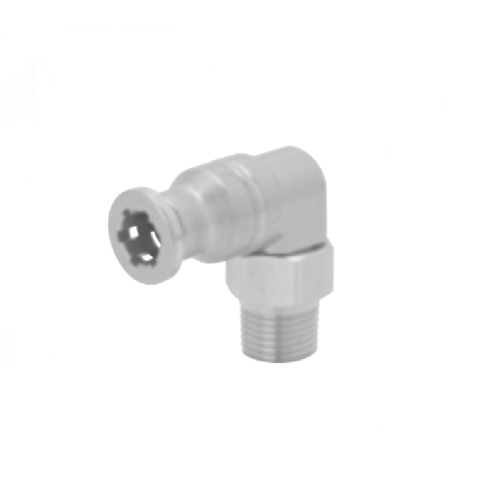 PISCO STAINLESS STEEL PUSH-IN FITTING 6MM TUBE X 1/8" BSPT MALE ELBOW