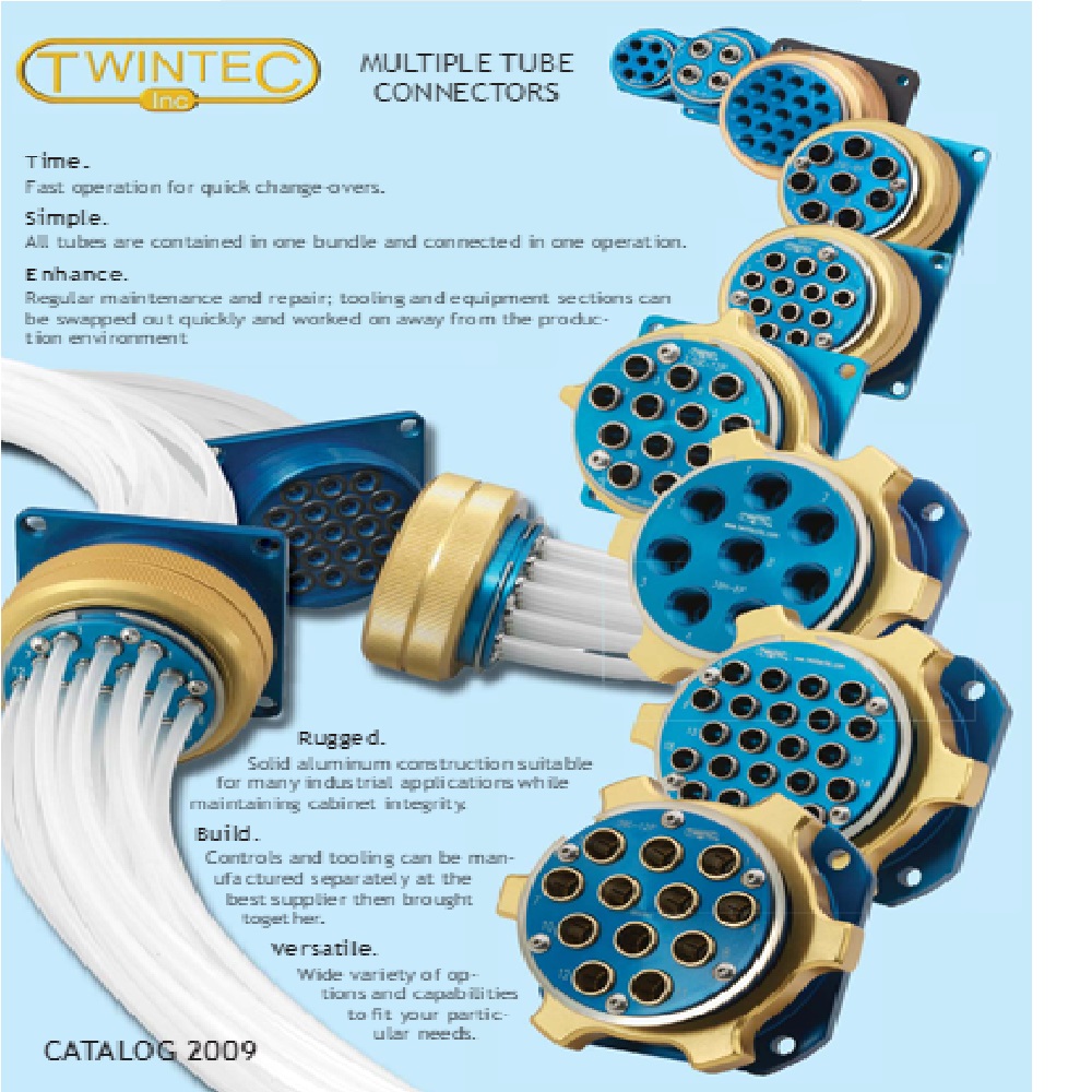 TWINTEC CONNECTOR 4 LINES 1/8" TUBE