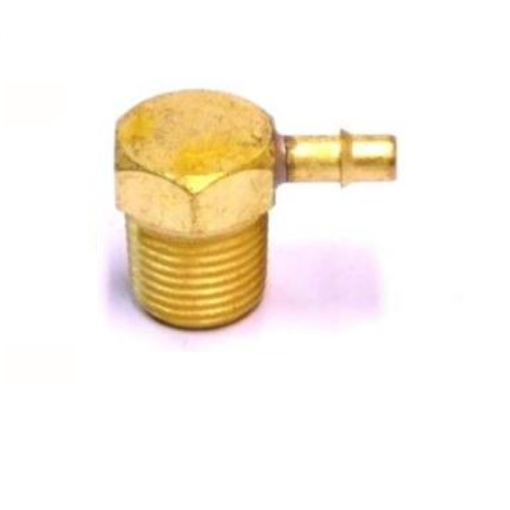 MEM-CO BRASS FITTING 1/16" NPT MALE X 3/16" BARB ELBOW