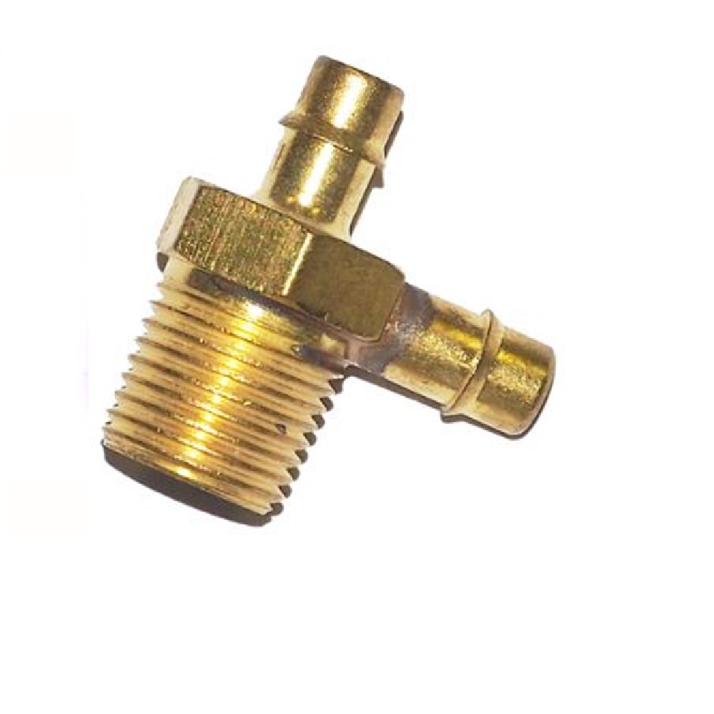 MEM-CO BRASS FITTING 1/8" NPT MALE X 1/8" BARB RUN TEE