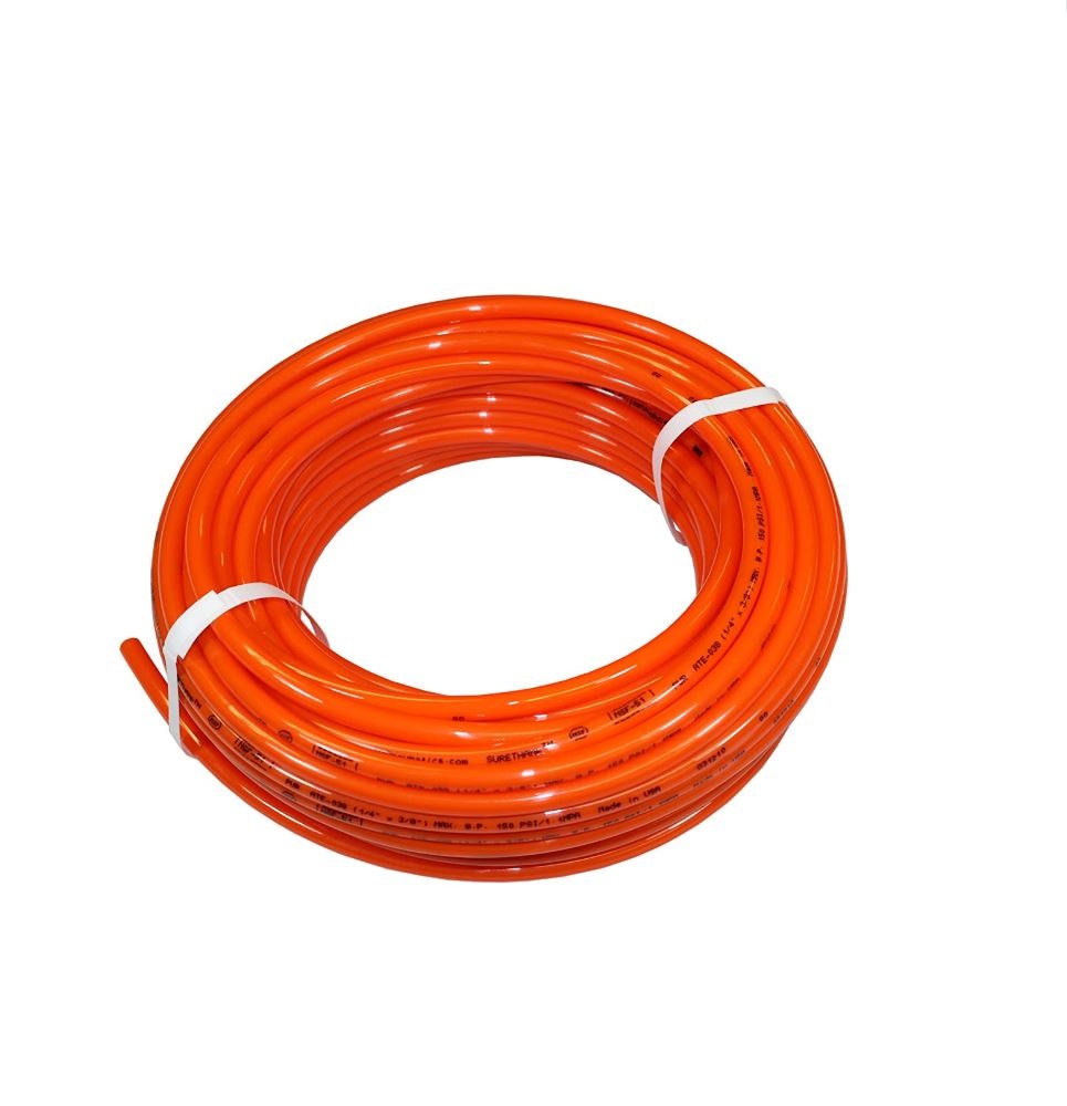 POLYETHYLENE TUBING PE 1/2" X 3/8" 100' ORANGE