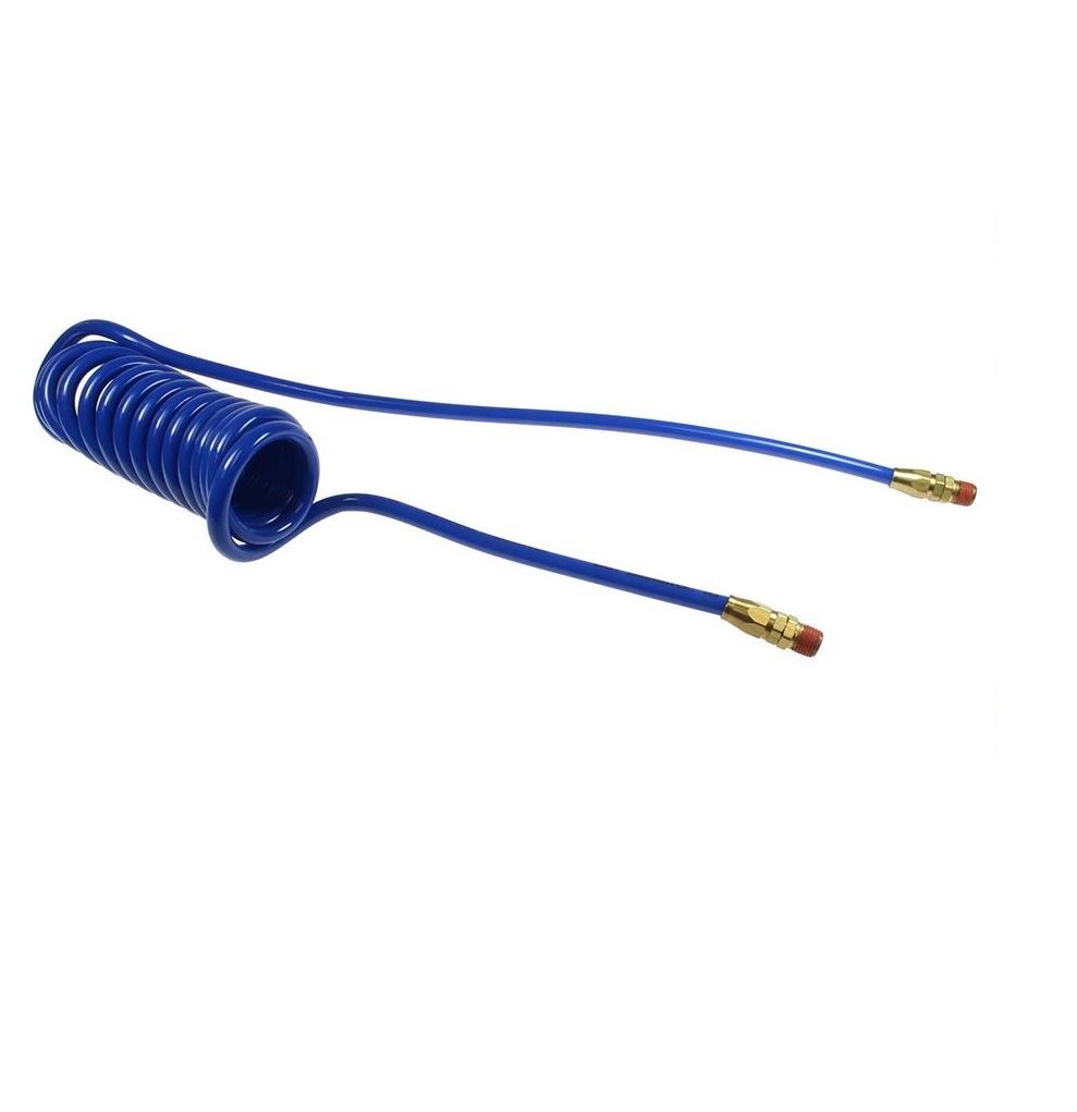 COILHOSE COIL PU 3/4" X .467 18.75' WL BLUE W/1/2" FITTINGS