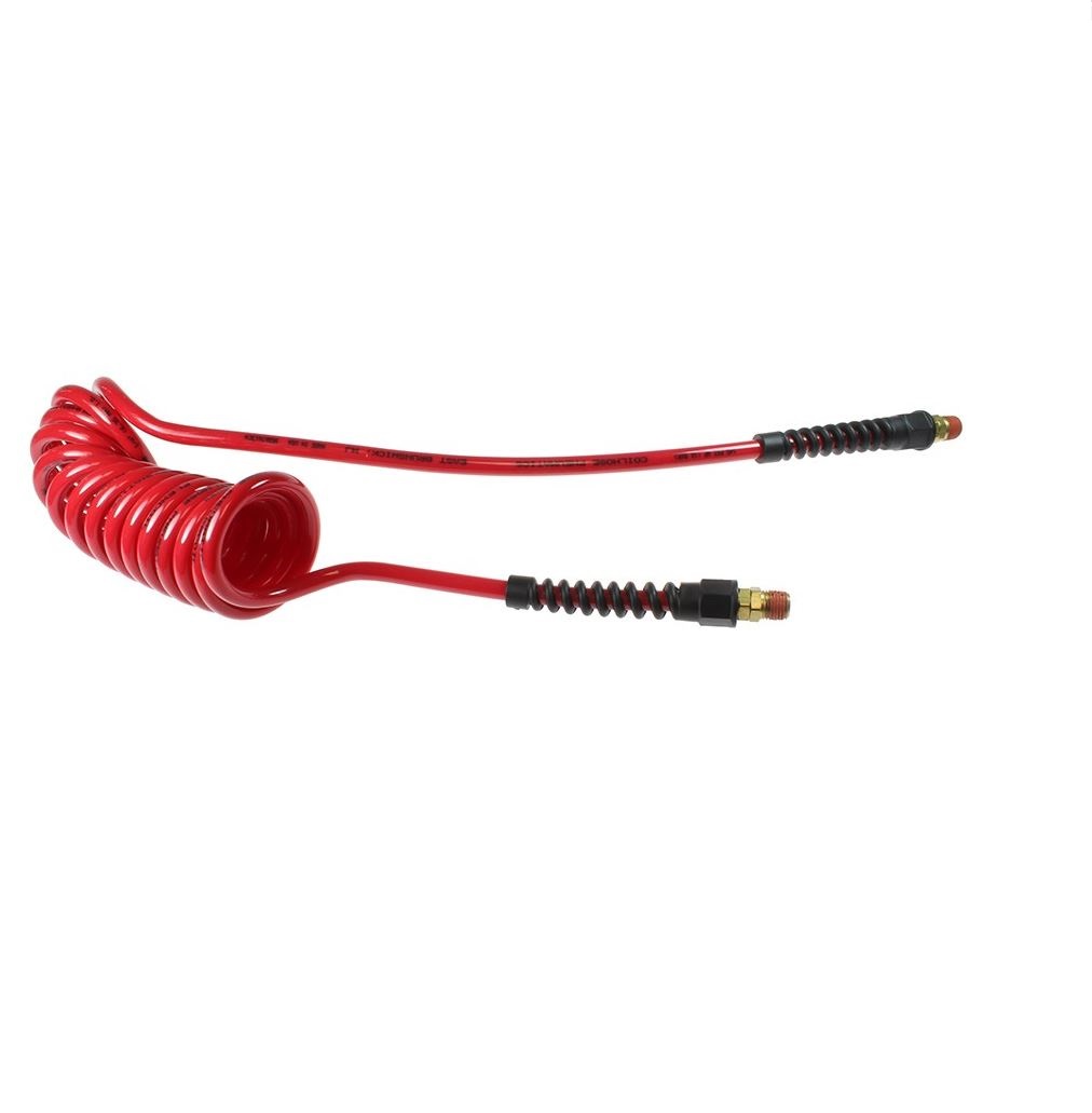 COILHOSE COIL PU 3/8" X 1/4" 6' WL RED W/1/4" FITTINGS