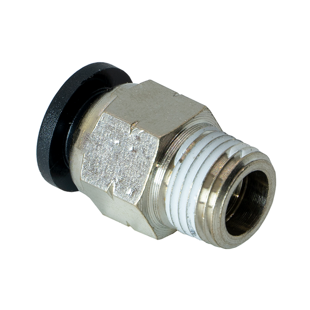 FLOFLEX COMPOSITE PUSH-IN PNEUMATIC FITTING, 1/4" TUBE X 1/8" NPT MALE REDUCER