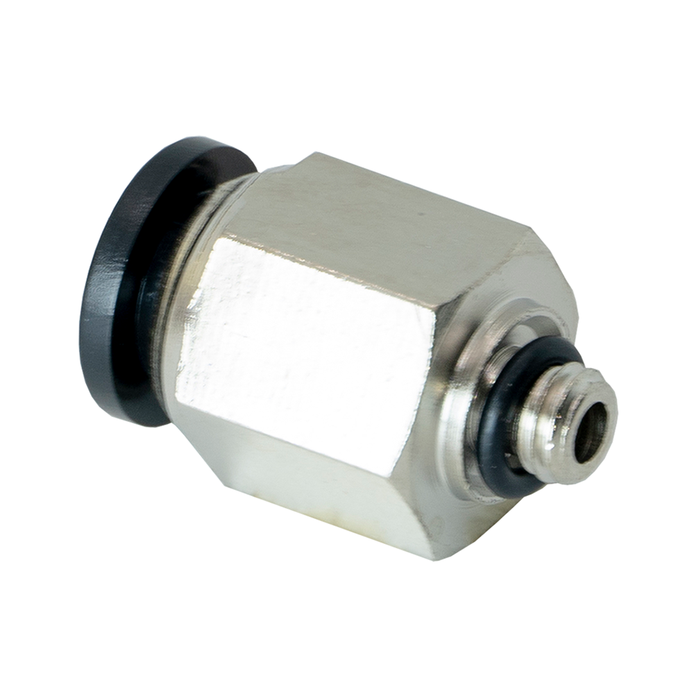 FLOFLEX COMPOSITE PUSH-IN PNEUMATIC FITTING, 6MM TUBE X M5 MALE REDUCER