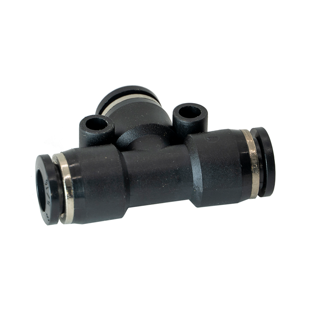 FLOFLEX COMPOSITE PUSH-IN PNEUMATIC FITTING, 5/16"" TUBE UNION TEE