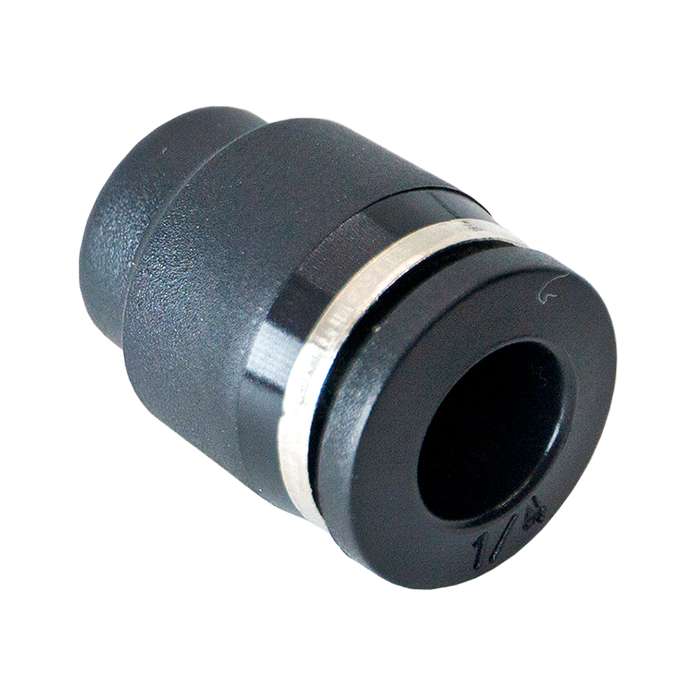 FLOFLEX COMPOSITE PUSH-IN PNEUMATIC FITTING, 1/4" TUBE CAP